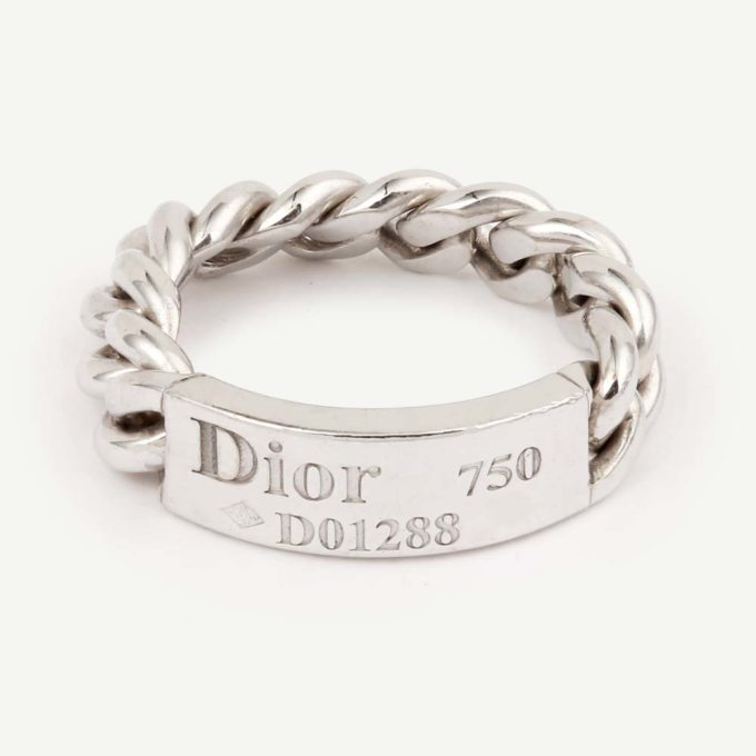 Bague Gourmette Dior d'occasion authentifiée
