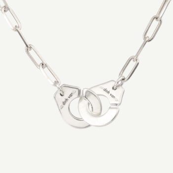 Authentic second-hand Dinh Van handcuffs necklace