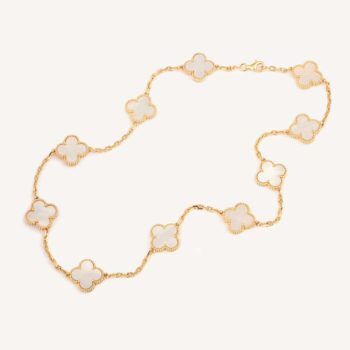 Collier Vintage Alhambra 10 motifs d'occasion authentifié - Collection Vintage Alhambra Van Cleef & Arpels