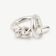 Authentic second hand Hermès Croisette ring - Second hand Hermès ring - iconic Hermès jewellery