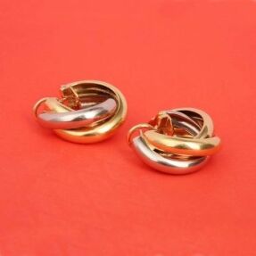 Authentic pre-owned Trinity Cartier earrings