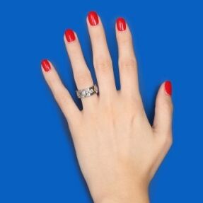 Bague Matelassée Chanel d'occasion