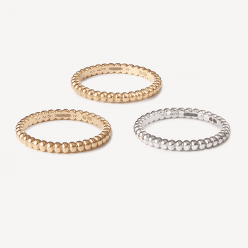 3 Second Hand Van Cleef & Arpels Perlée Rings : Authenticated Jewel