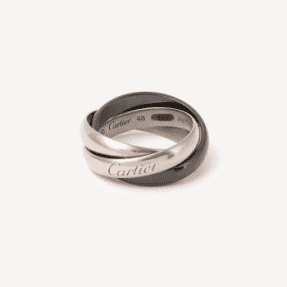 Second hand Trinity Céramique Classique Cartier ring : Authenticated jewel