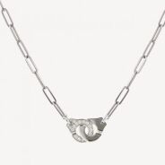Dinh Van Menottes R10 semi-paved necklace