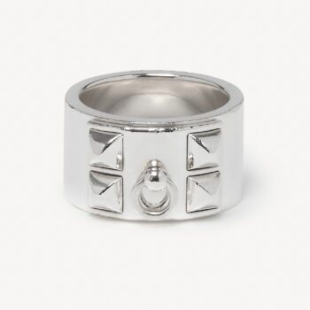 Second hand Hermès Dog collar ring : Authenticated jewel - Hermès Dog collar ring
