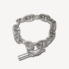 Used GM Hermes anchor chain bracelet : Authenticated jewel