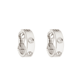 Boucles d'oreilles Créoles Love Cartier d'occasion : Bijou authentifié