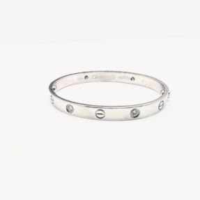 Bracelet Love 4 diamants Cartier d'occasion : Bijou authentifié