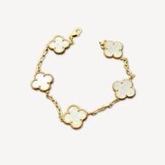Bracelet Vintage Alhambra 5 motifs Van Cleef & Arpels d'occasion : Bijou authentifié