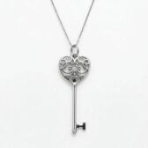 Pendentif Clé Cœur Enchanté Tiffany & Co d'occasion : Bijou authentifié