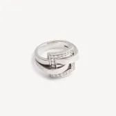 Bijou de seconde main : Bague Dechaînée Boucheron, T 51, Or Blanc, Diamants - Authentifiée avec Certificat d'expertise