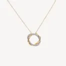Bijou de seconde main : collier tresse Poiray en or jaune et blanc, et diamants - collection Tresse Poiray