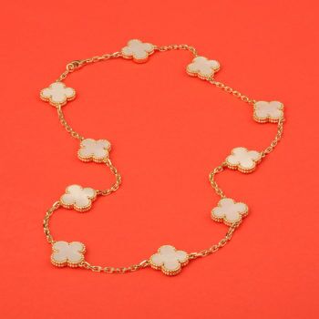 Vintage Alhambra 10 motif necklace - authentic second hand - collier van cleef & Arpels