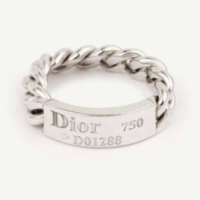 Bague Gourmette Dior d'occasion authentifiée