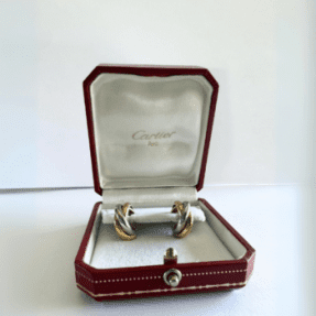 Boucles d'oreilles Trinity 3 Ors GM Cartier d'occasion : Bijou authentifié