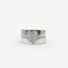 Bague Coeur de Diamants Mauboussin d'occasion : Bijou authentifié
