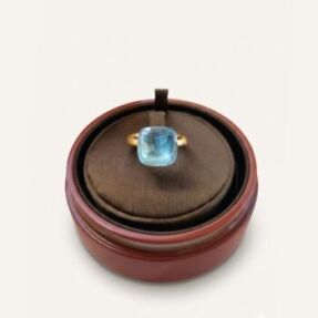 Bague Nudo Maxi Topaze Bleu Ciel Pomellato d'occasion : Bijou authentifié