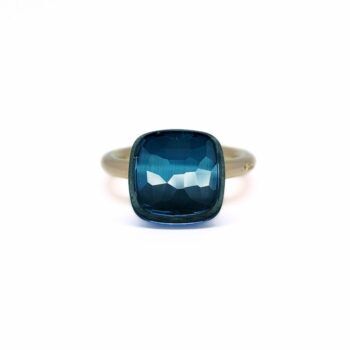 Bague Nudo Maxi Topaze Blue London Pomellato d'occasion : Bijou authentifié