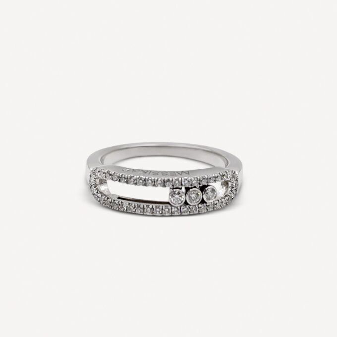 Bague Baby Move Pavée Messika d'occasion : Bijou authentifié