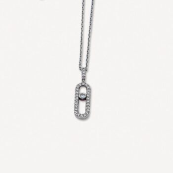 Pendentif Move Uno GM Pavé Messika d'occasion : Bijou authentifié