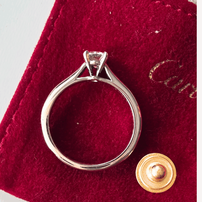 Solitaire 1895 Diamant Cartier, T53 – Image 3