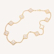 Collier Vintage Alhambra 10 motifs d'occasion authentifié - Collection Vintage Alhambra Van Cleef & Arpels