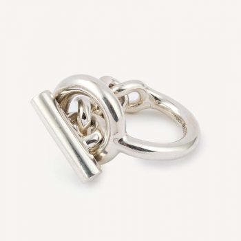 Bague Croisette Hermès d'occasion authentifiée - bijou Hermès authentique