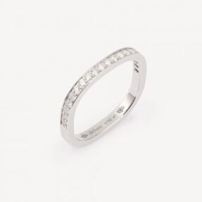 Alliance Carrée Diamants Dinh Van d'occasion - alliance d'occasion en diamant