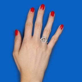 Bague Pensées de diamants Boucheron d'occasion