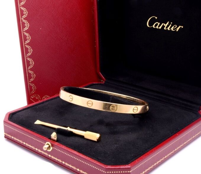Second hand Love Cartier bracelet : Authenticated Jewel