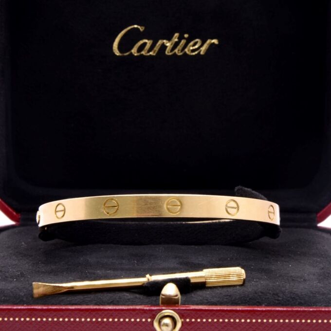 Second hand Love Cartier bracelet : Authenticated Jewel