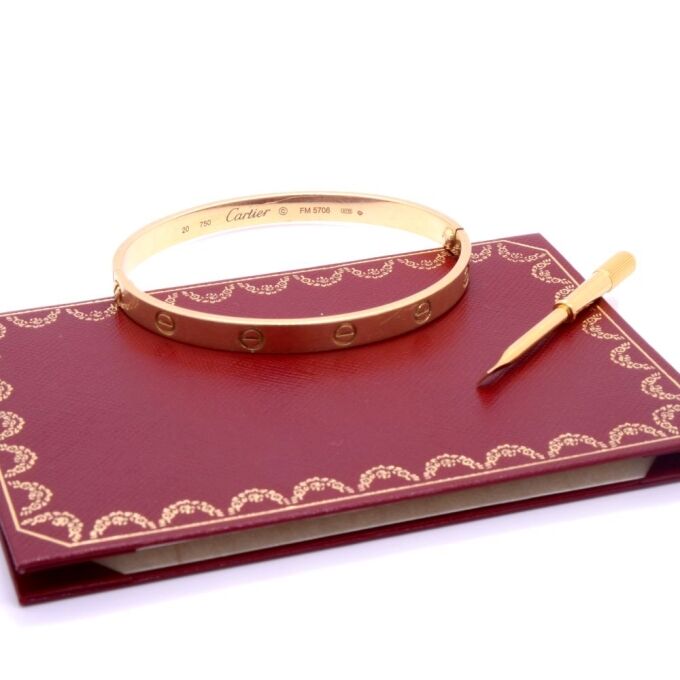 Second hand Love Cartier bracelet : Authenticated Jewel