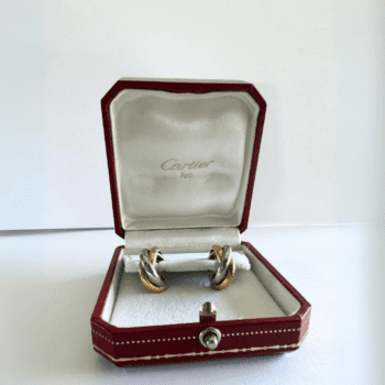 Trinity 3 Ors GM Cartier used earrings : authenticated jewel
