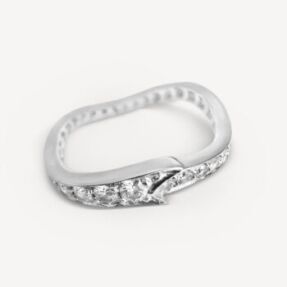 Second hand Dior Petit Tralala paved Couture wedding ring : Genuine jewel