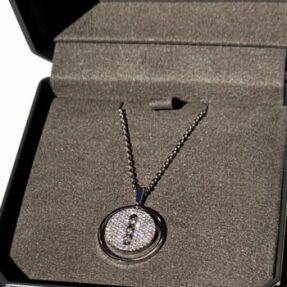 Lucky Move MM Pavé Messika necklace second hand : Authentic jewel