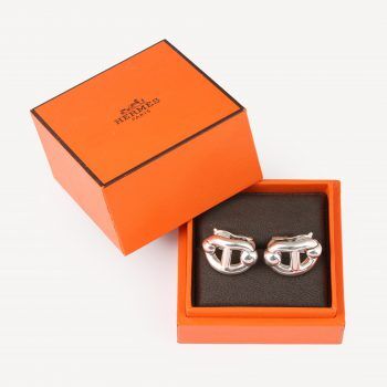 Pre-owned Hermès anchor chain earrings : Authenticated jewellery - history of hermes jewellery