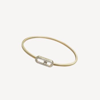 Bracelet Jonc Flex Move Uno Pavé MM Messika d'occasion : Bijou authentifié