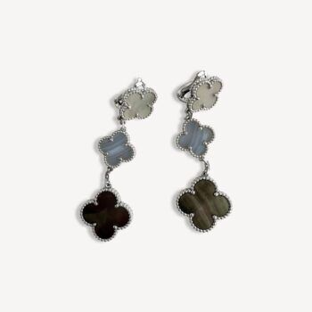 Boucles d’oreilles Magic Alhambra 3 motifs Van Cleef & Arpels d'occasion : Bijou authentifié