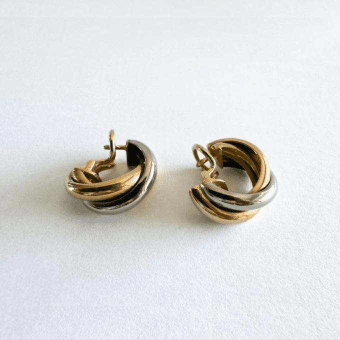 Boucles d'oreilles Trinity 3 Ors GM Cartier d'occasion : Bijou authentifié
