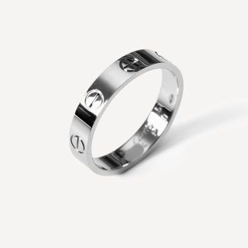 Love cartier wedding ring in platinum - pre-owned jewellery