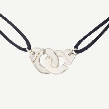 Genuine Dinh Van silver handcuffs necklace