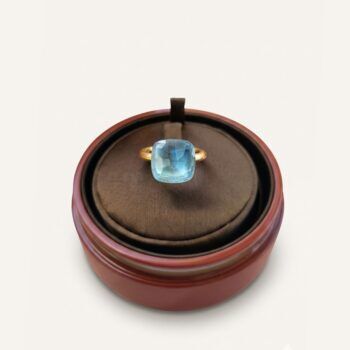 Bague Nudo Maxi Topaze Bleu Ciel Pomellato, T52