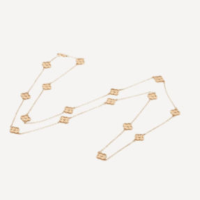 Sautoir Sweet Alhambra 16 Motifs Van Cleef & Arpels d'occasion : Bijou authentifié