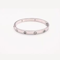 Bracelet Love 4 diamants Cartier d'occasion : Bijou authentifié