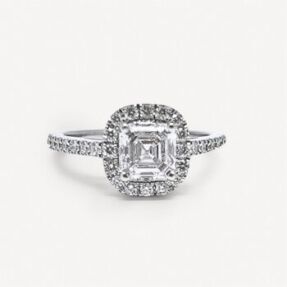 Bague Solitaire coussin Samantha Edouard Nahum d'occasion : Bijou authentifié