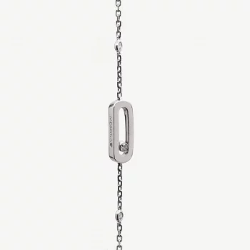 Second Hand Jewellery: Move Uno Messika bracelet, White Gold, Diamonds - Authenticated with Certificate of appraisal