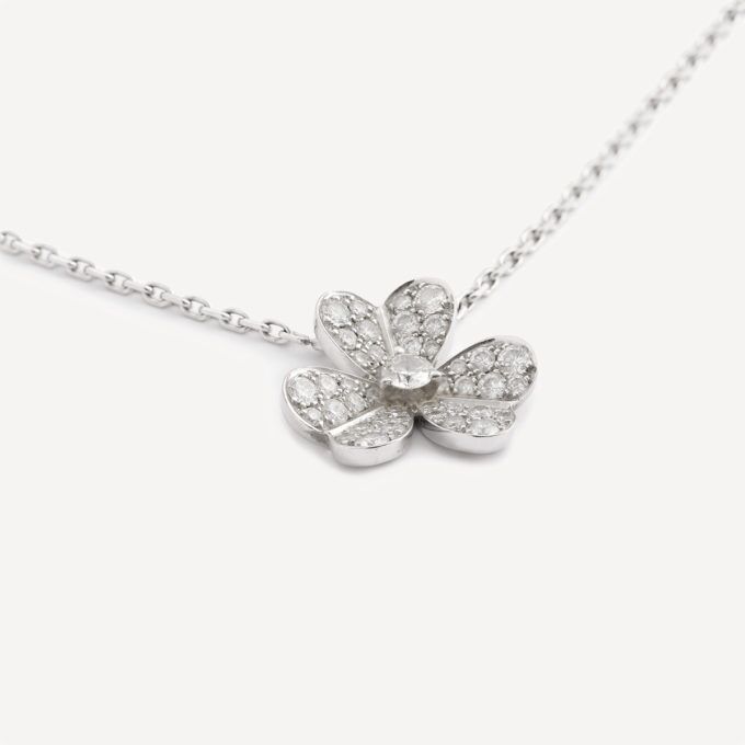 Second-hand jewellery : Van Cleef & Arpels Frivole Authentifiée pendant - diamond pendant