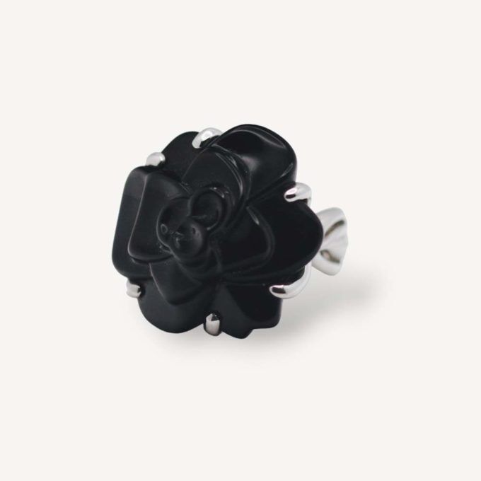 Authentic second hand Camelia Chanel ring