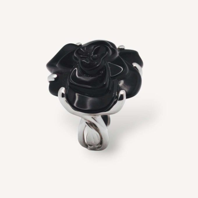 Authentic second hand Camelia Chanel ring